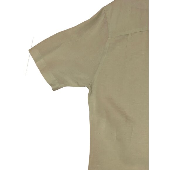 VTG Sobrino Men Bamboo Embroidered Button-Up Shirt Size L Lt Green - Picture 8 of 16